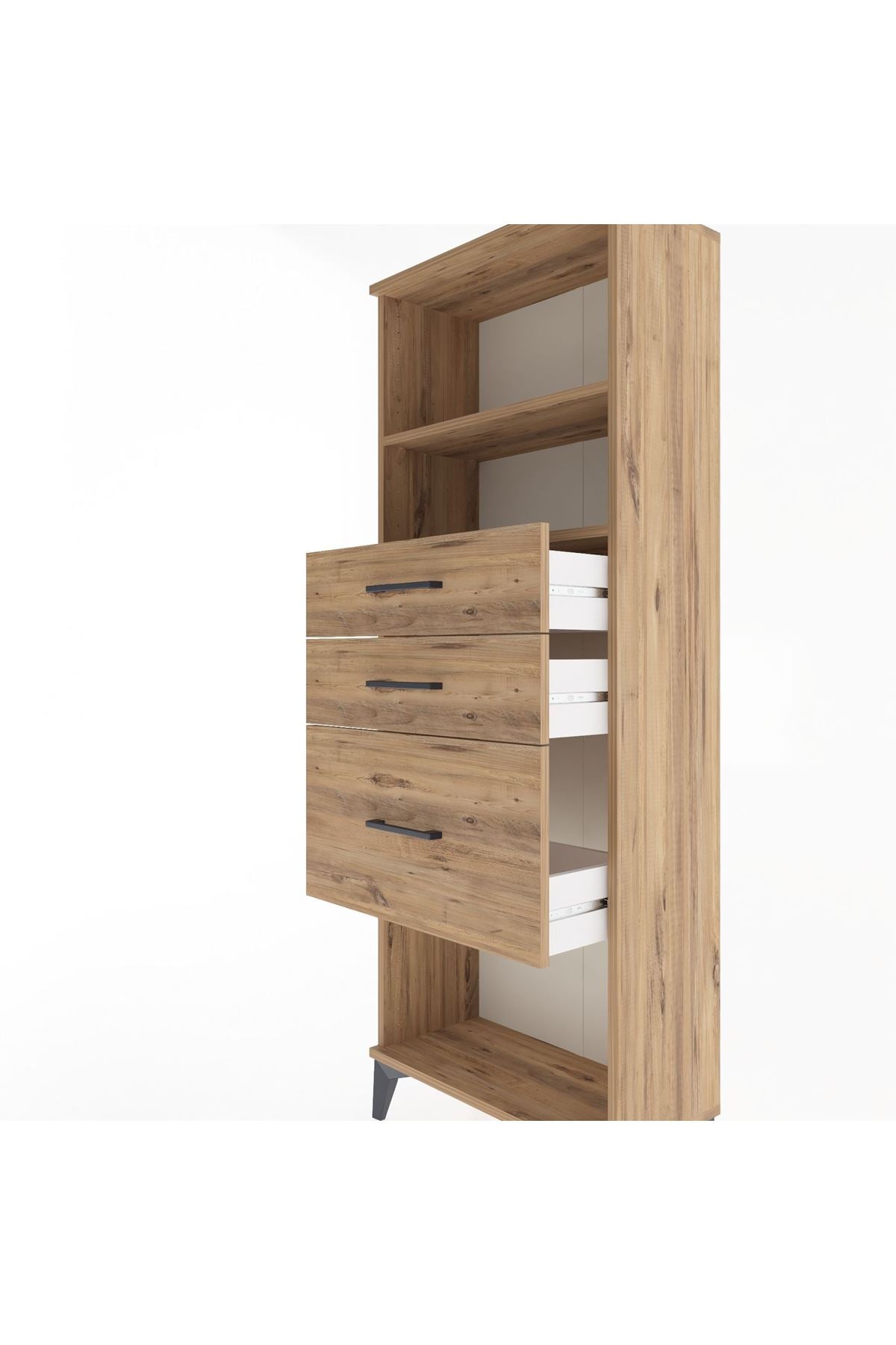 Arges Dolap 2 Raflı 3 Çekmeceli 60x30x163 - S20M040V9A