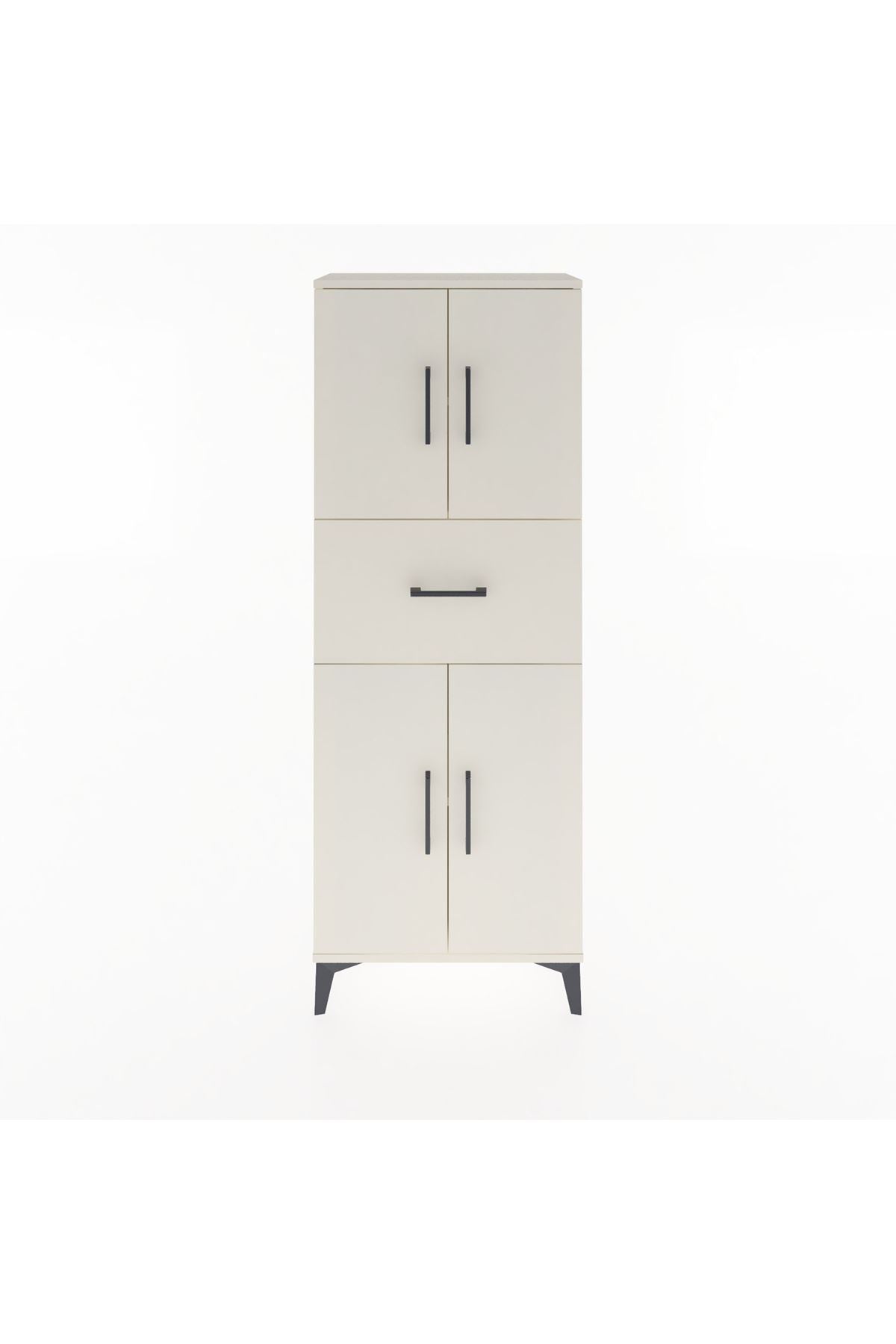 Arges Dolap 2 Raflı Tek Çekmeceli 4 Kapaklı 60x30x163 - S20M041V1A
