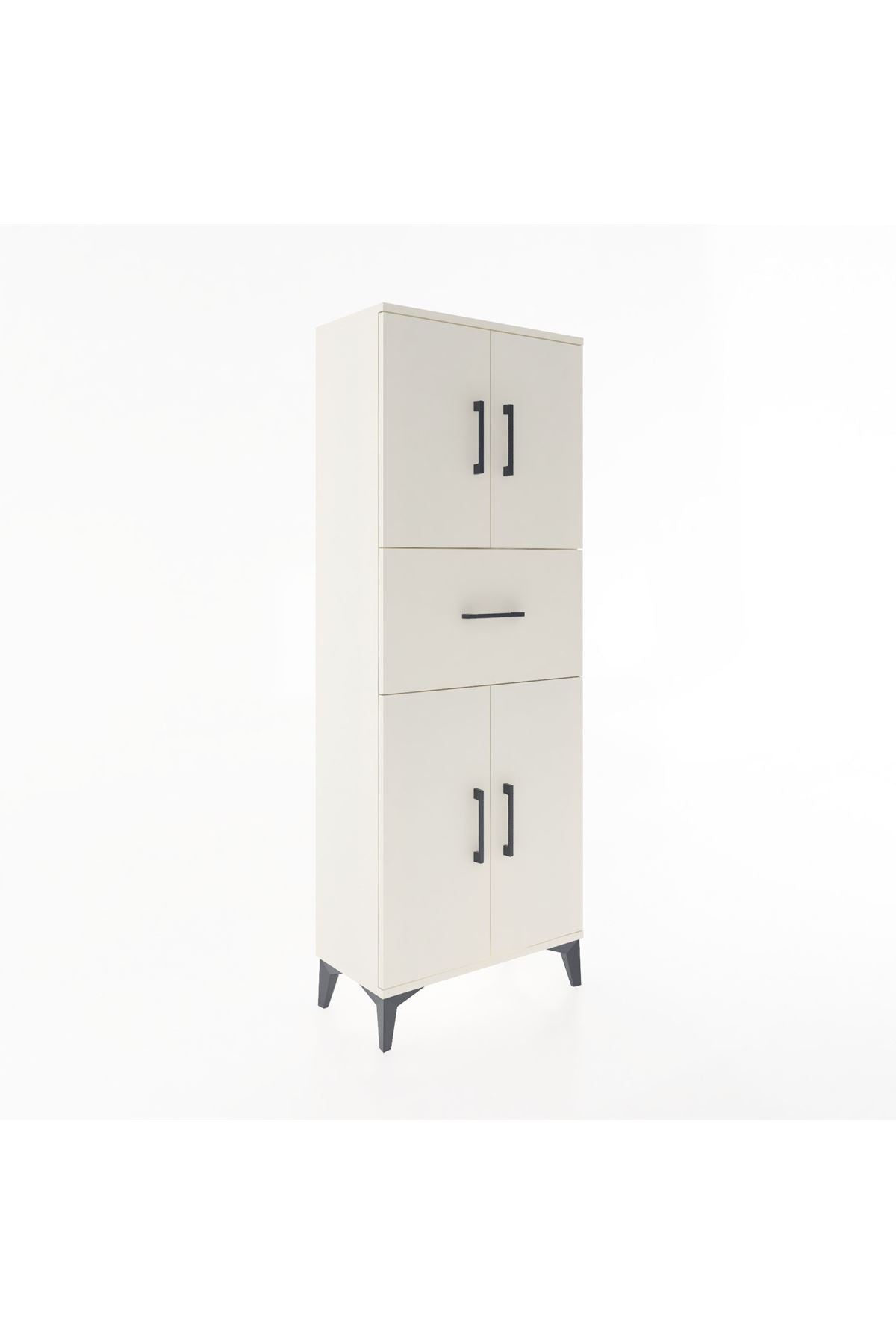 Arges Dolap 2 Raflı Tek Çekmeceli 4 Kapaklı 60x30x163 - S20M041V1A