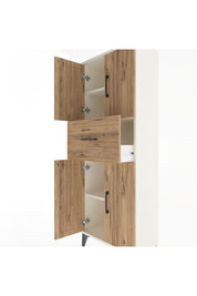 Arges Dolap 2 Raflı Tek Çekmeceli 4 Kapaklı 60x30x163 - S20M041V3A