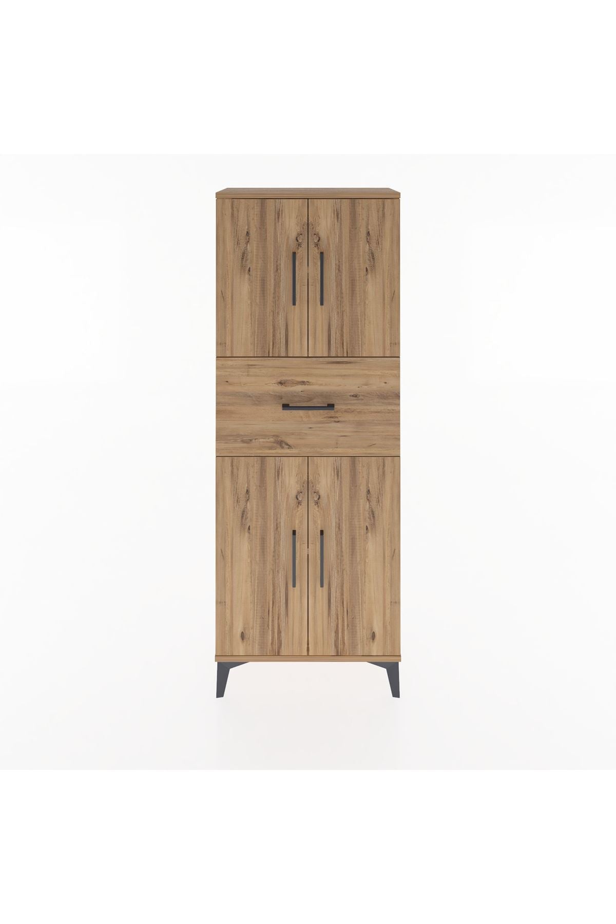 Arges Dolap 2 Raflı Tek Çekmeceli 4 Kapaklı 60x30x163 - S20M041V9A