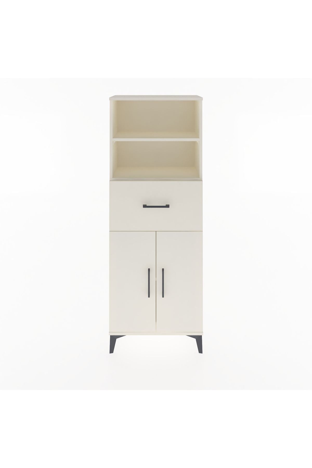 Arges Dolap 3 Raflı Tek Çekmeceli 2 Kapaklı 60x30x163 - S20M042V1A