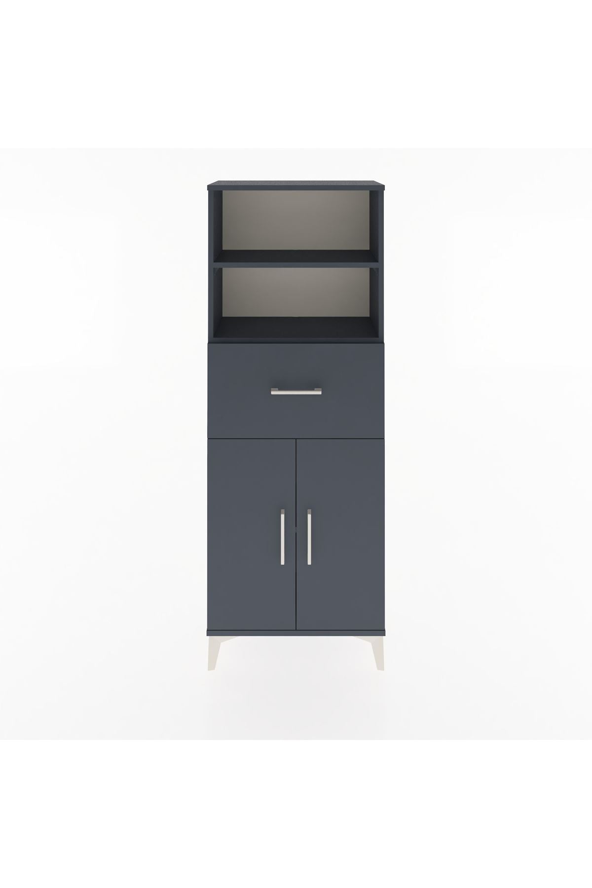 Arges Dolap 3 Raflı Tek Çekmeceli 2 Kapaklı 60x30x163 - S20M042V5A
