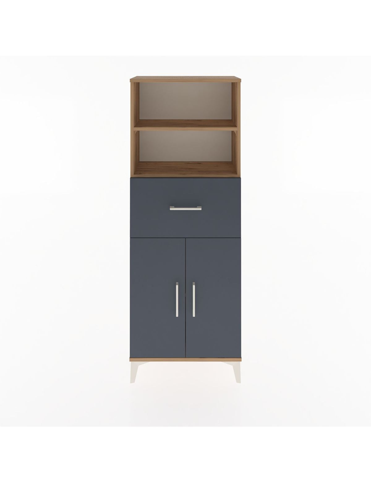 Arges Dolap 3 Raflı Tek Çekmeceli 2 Kapaklı 60x30x163 - S20M042V8A