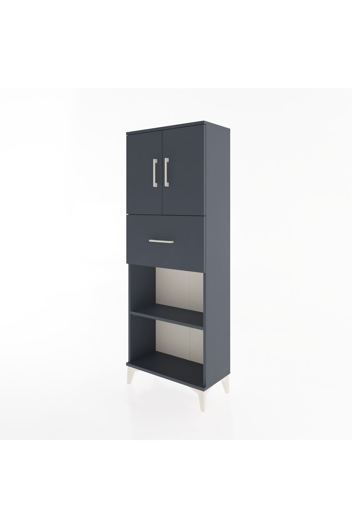 Arges Dolap 3 Raflı Tek Çekmeceli 2 Kapaklı 60x30x163 - S20M043V5A