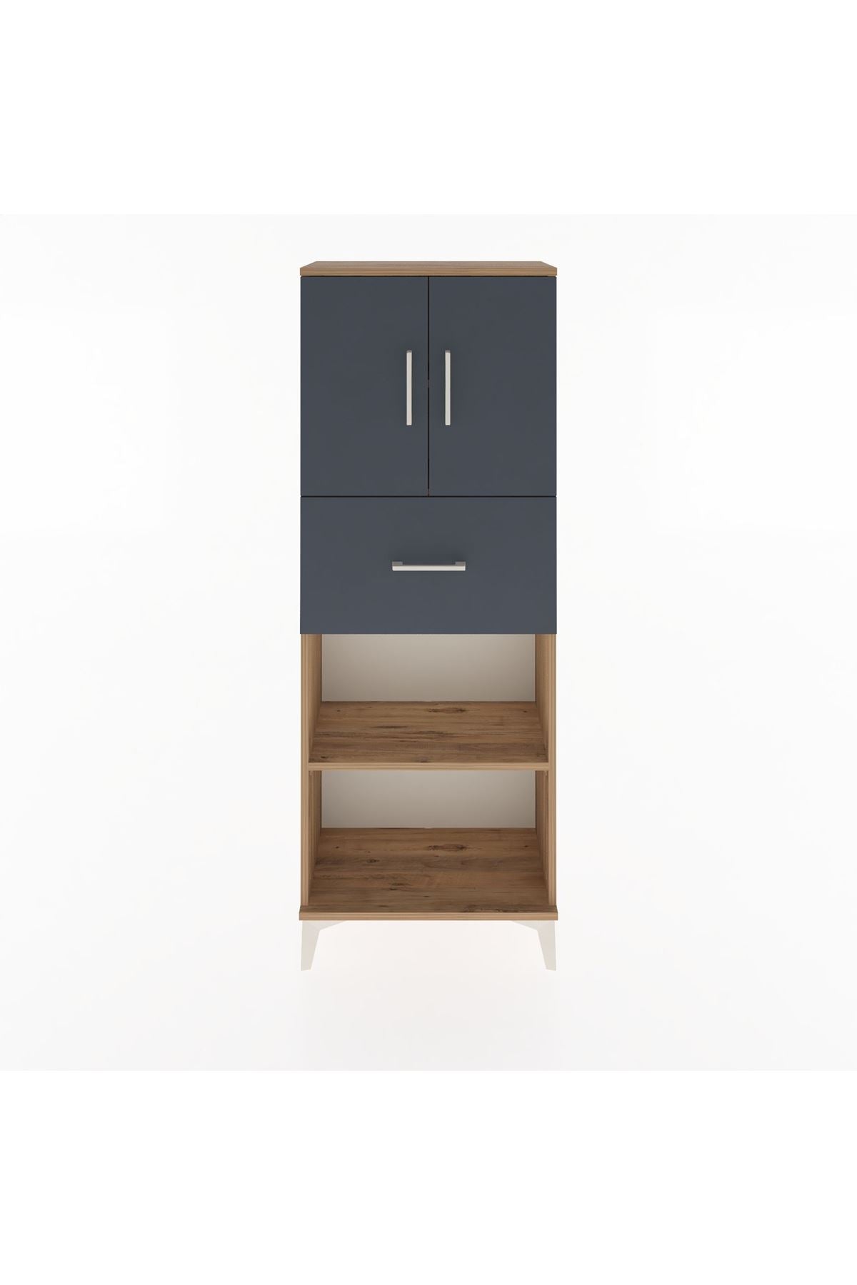 Arges Dolap 3 Raflı Tek Çekmeceli 2 Kapaklı 60x30x163 - S20M043V8A