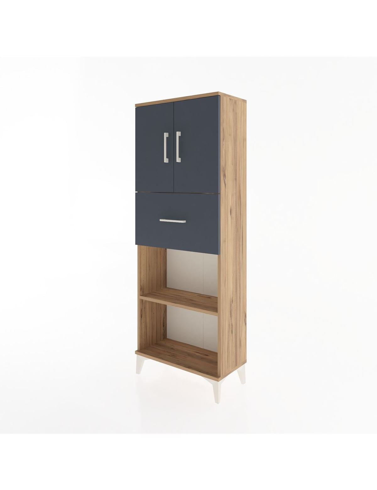 Arges Dolap 3 Raflı Tek Çekmeceli 2 Kapaklı 60x30x163 - S20M043V8A