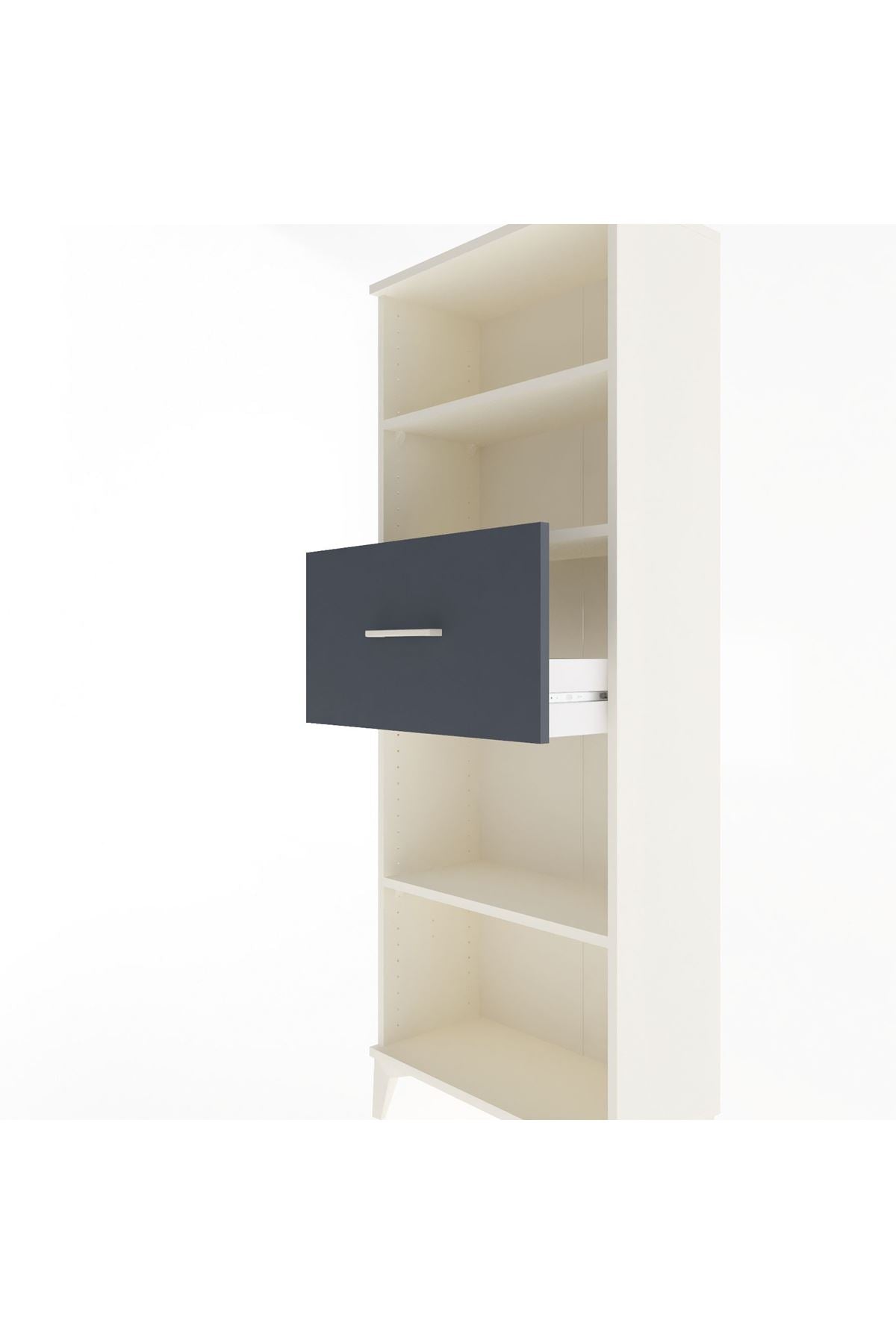 Arges Dolap 3 Raflı Tek Çekmeceli 60x30x163 - S20M044V2A