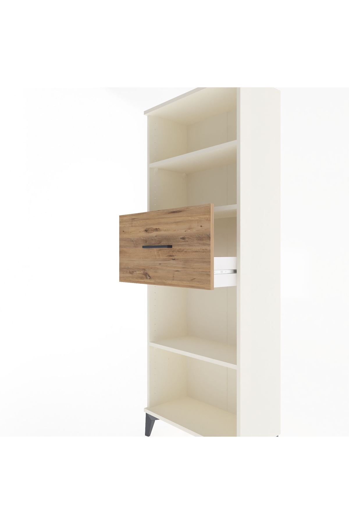 Arges Dolap 3 Raflı Tek Çekmeceli 60x30x163 - S20M044V3A