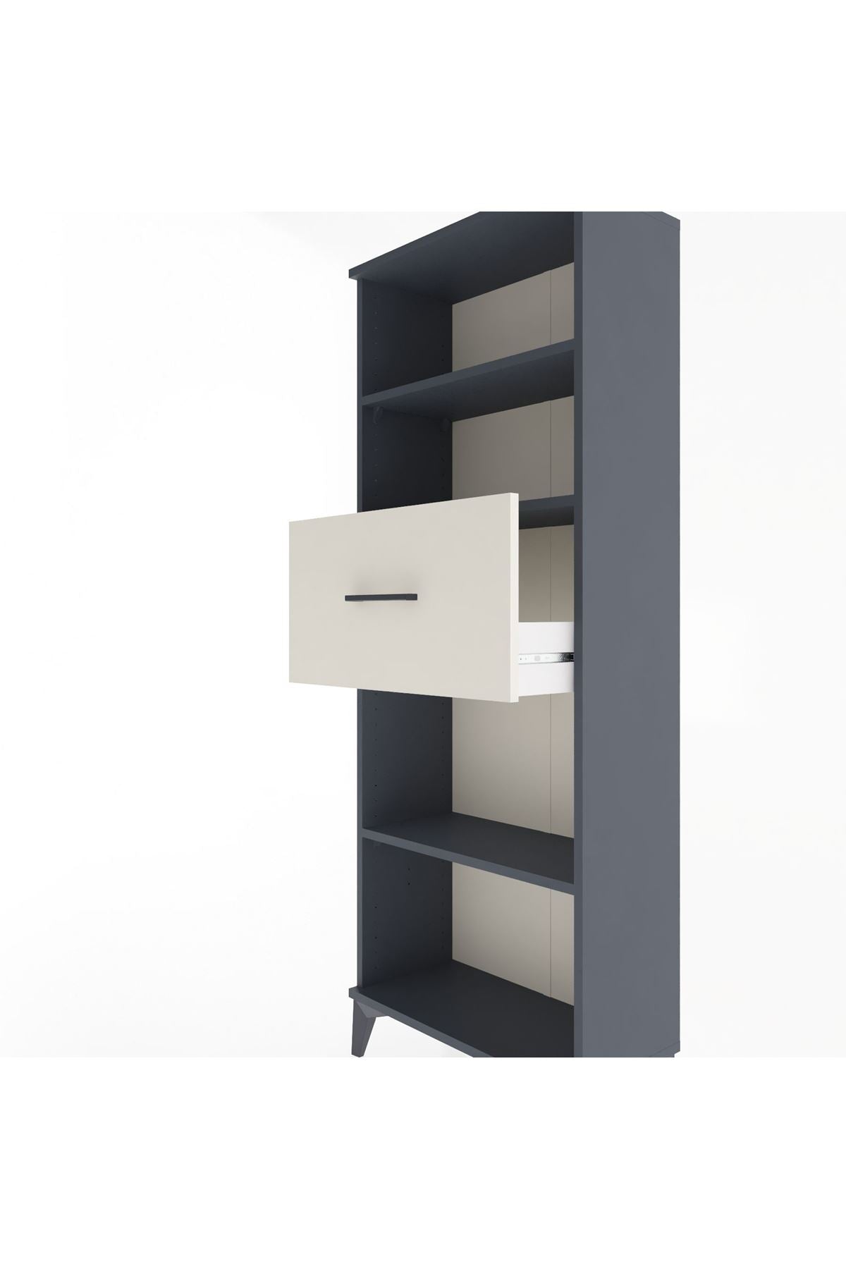 Arges Dolap 3 Raflı Tek Çekmeceli 60x30x163 - S20M044V4A