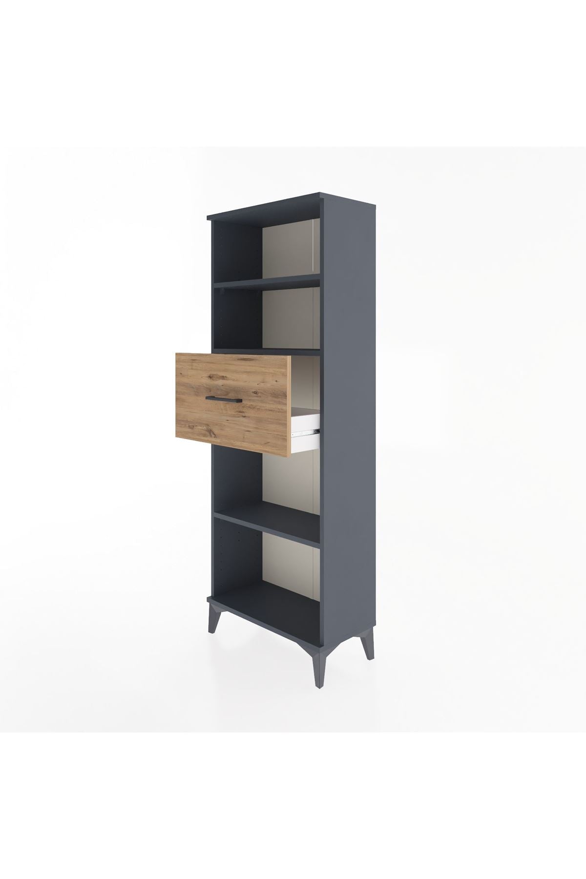 Arges Dolap 3 Raflı Tek Çekmeceli 60x30x163 - S20M044V6A