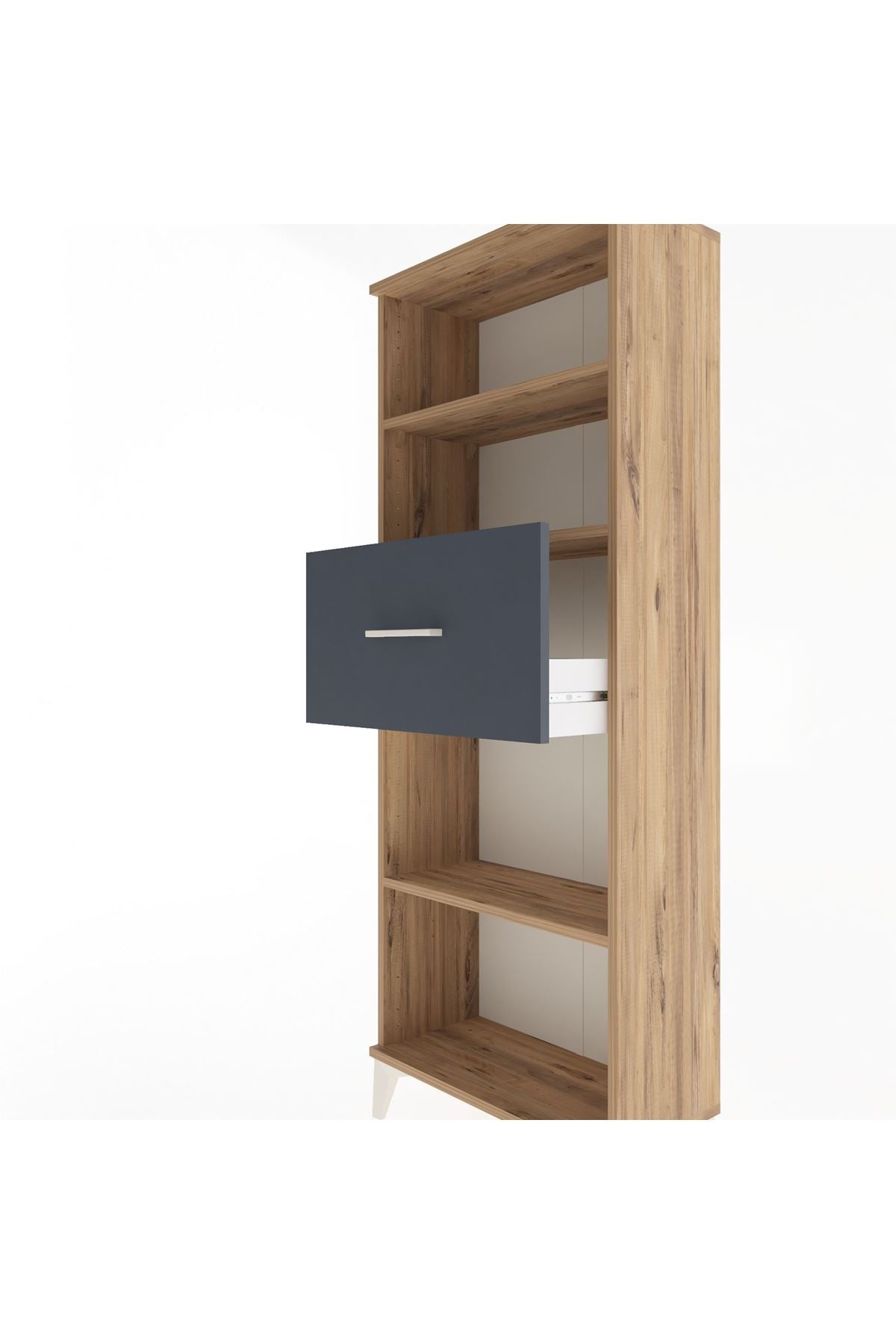 Arges Dolap 3 Raflı Tek Çekmeceli 60x30x163 - S20M044V8A