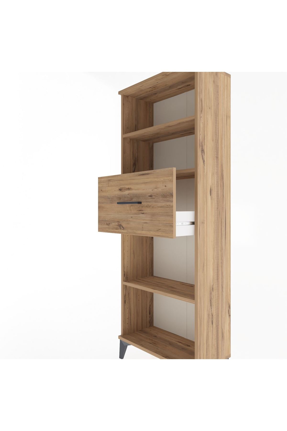 Arges Dolap 3 Raflı Tek Çekmeceli 60x30x163 - S20M044V9A