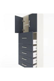 Arges Dolap 2 Raflı 5 Çekmeceli 2 Kapaklı 60x30x163 - S20M045V2A