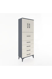 Arges Dolap 2 Raflı 5 Çekmeceli 2 Kapaklı 60x30x163 - S20M045V4A