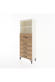 Arges Dolap 2 Raflı 5 Çekmeceli 60x30x163 - S20M046V3A