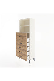 Arges Dolap 2 Raflı 5 Çekmeceli 60x30x163 - S20M046V3A