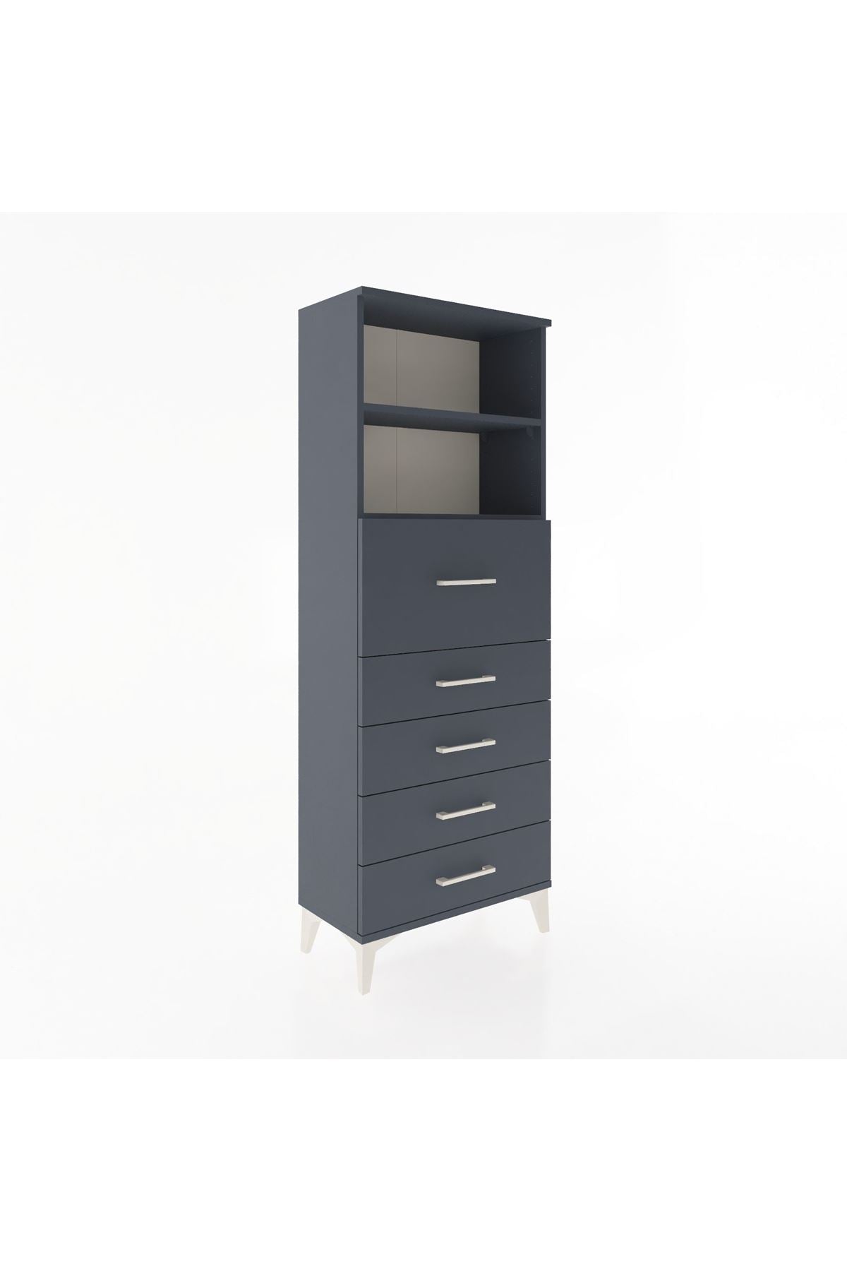 Arges Dolap 2 Raflı 5 Çekmeceli 60x30x163 - S20M046V5A