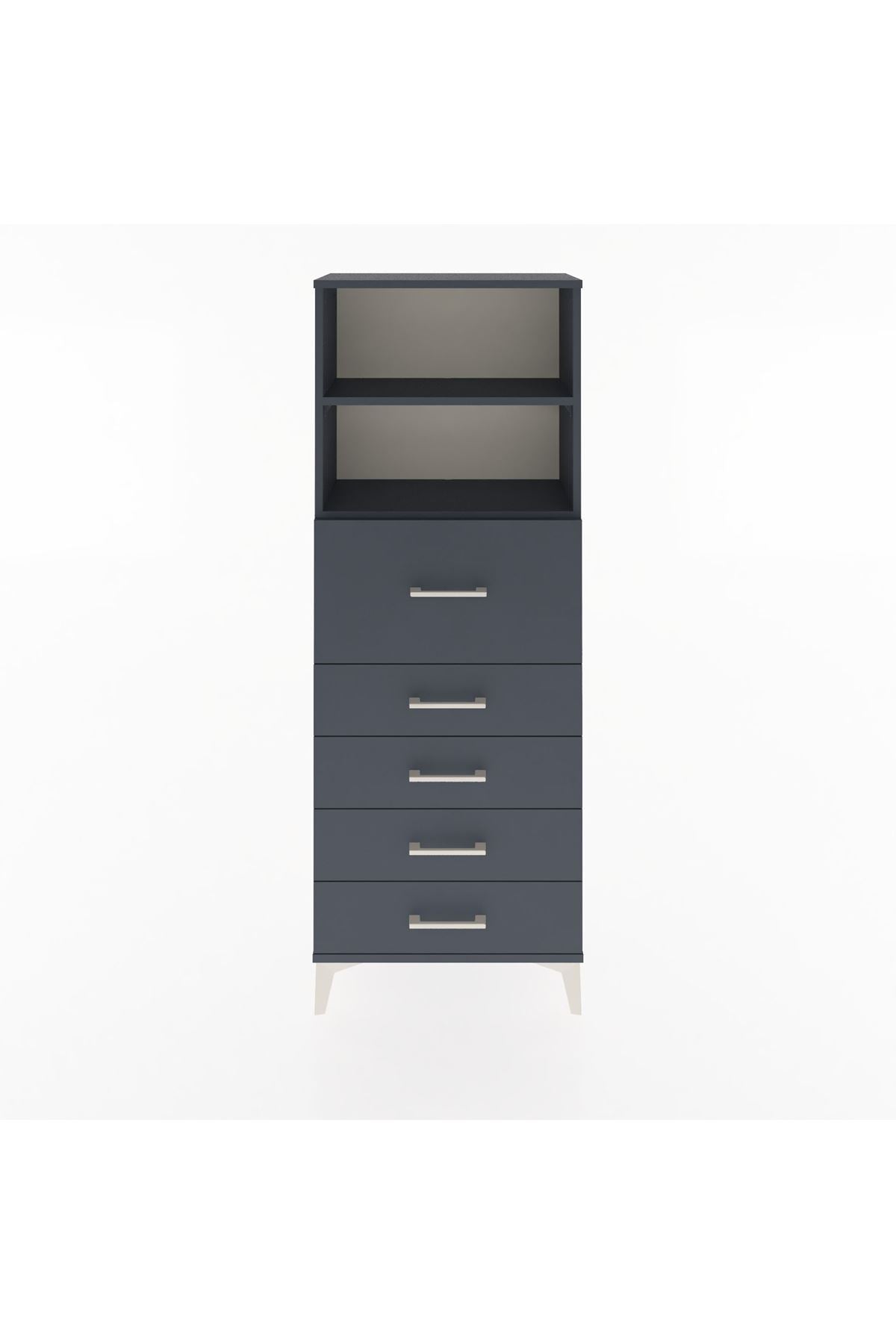Arges Dolap 2 Raflı 5 Çekmeceli 60x30x163 - S20M046V5A