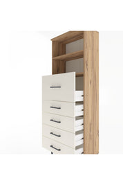 Arges Dolap 2 Raflı 5 Çekmeceli 60x30x163 - S20M046V7A