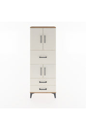 Arges Dolap 3 Raflı 3 Çekmeceli 4 Kapaklı 60x30x163 - S20M047V7A