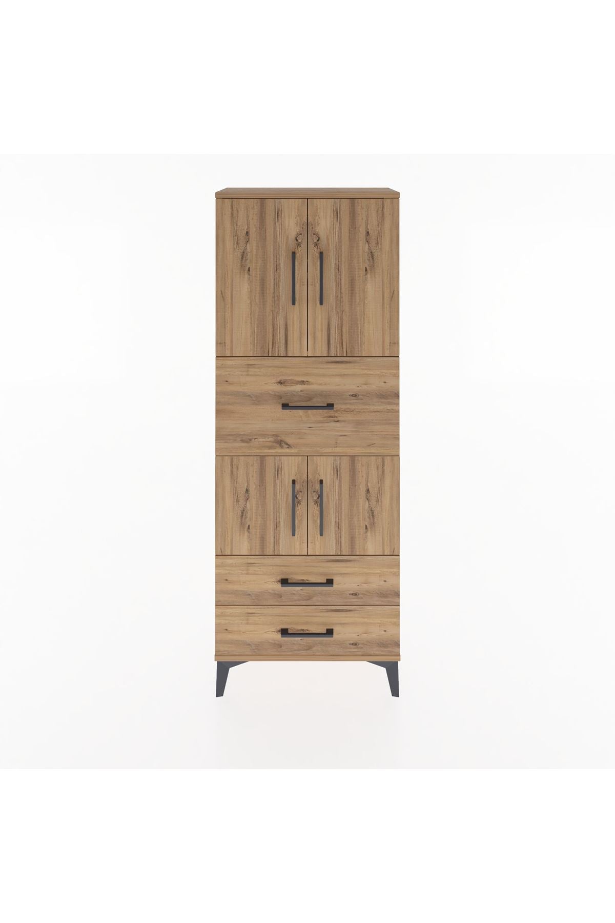 Arges Dolap 3 Raflı 3 Çekmeceli 4 Kapaklı 60x30x163 - S20M047V9A