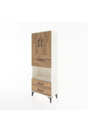 Arges Dolap 3 Raflı 3 Çekmeceli 2 Kapaklı 60x30x163 - S20M049V3A