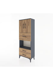 Arges Dolap 3 Raflı 3 Çekmeceli 2 Kapaklı 60x30x163 - S20M049V6A