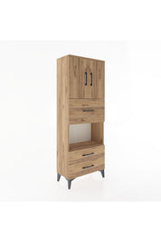 Arges Dolap 3 Raflı 3 Çekmeceli 2 Kapaklı 60x30x163 - S20M049V9A