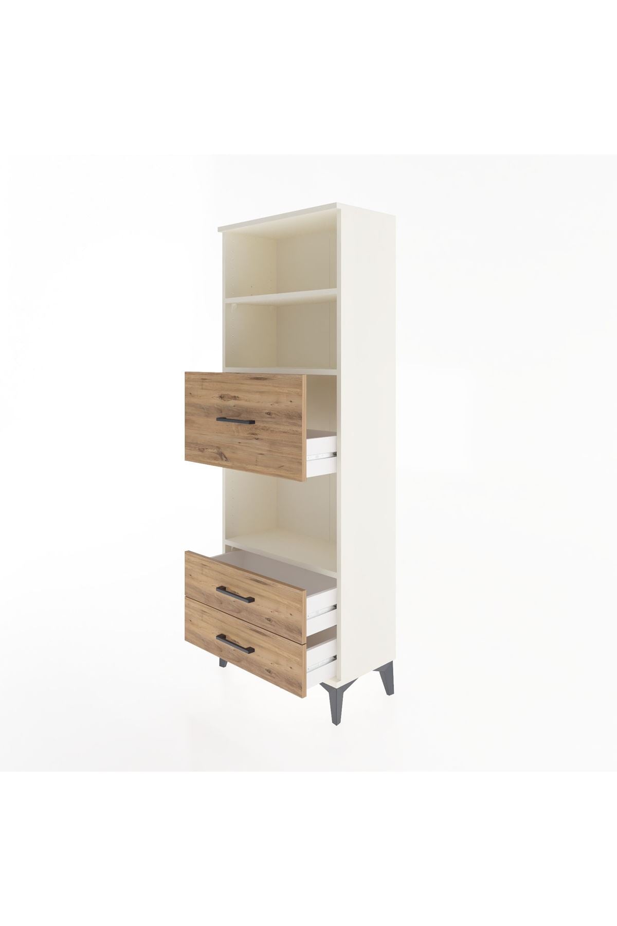 Arges Dolap 3 Raflı 3 Çekmeceli 60x30x163 - S20M050V3A