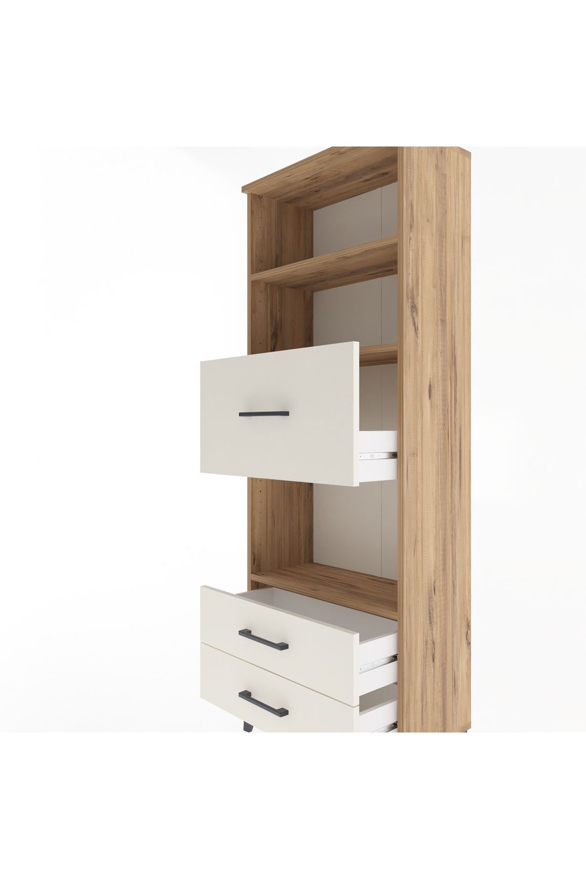 Arges Dolap 3 Raflı 3 Çekmeceli 60x30x163 - S20M050V7A