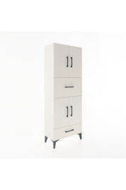 Arges Dolap 4 Raflı 2 Çekmeceli 4 Kapaklı 60x30x163 - S20M051V1A