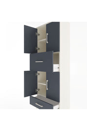 Arges Dolap 4 Raflı 2 Çekmeceli 4 Kapaklı 60x30x163 - S20M051V2A