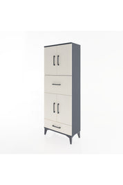 Arges Dolap 4 Raflı 2 Çekmeceli 4 Kapaklı 60x30x163 - S20M051V4A