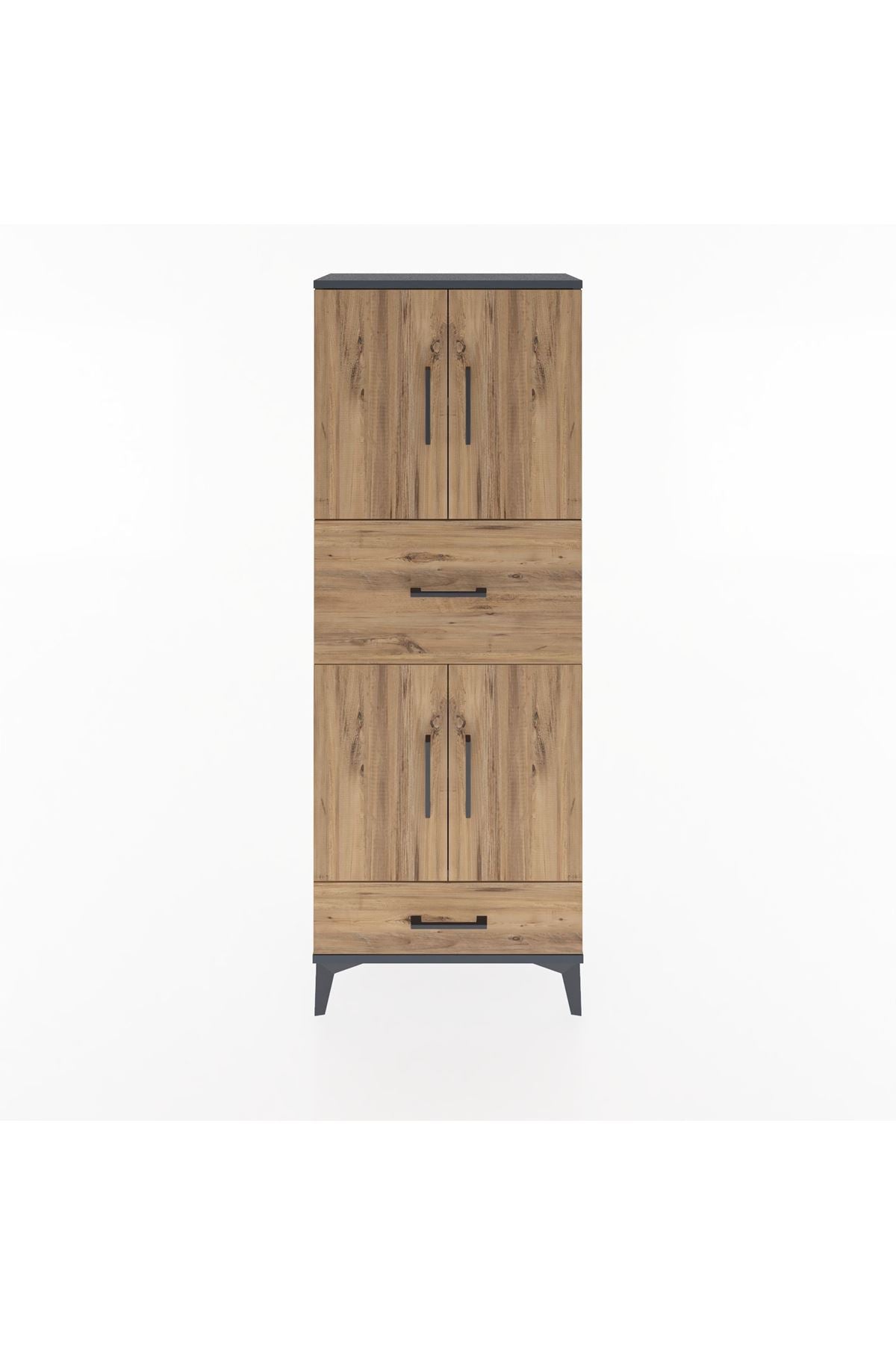 Arges Dolap 4 Raflı 2 Çekmeceli 4 Kapaklı 60x30x163 - S20M051V6A