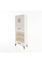 Arges Dolap 4 Raflı 2 Çekmeceli 2 Kapaklı 60x30x163 - S20M053V1A