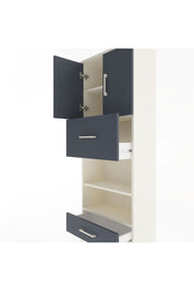 Arges Dolap 4 Raflı 2 Çekmeceli 2 Kapaklı 60x30x163 - S20M053V2A