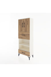 Arges Dolap 4 Raflı 2 Çekmeceli 2 Kapaklı 60x30x163 - S20M053V3A