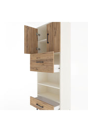 Arges Dolap 4 Raflı 2 Çekmeceli 2 Kapaklı 60x30x163 - S20M053V3A