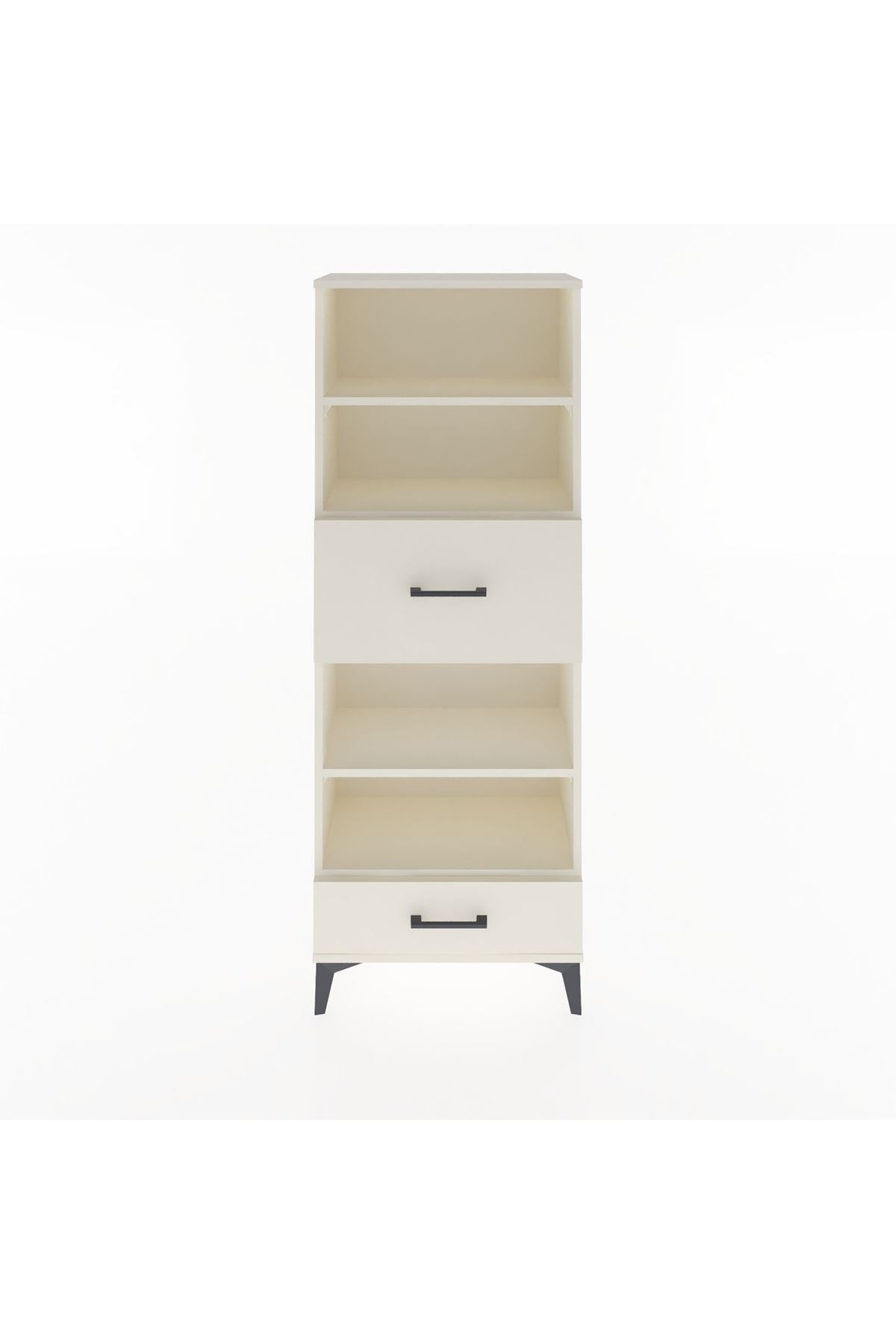 Arges Dolap 4 Raflı 2 Çekmeceli 60x30x163 - S20M054V1A