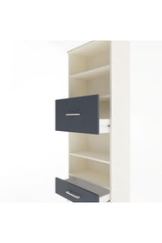 Arges Dolap 4 Raflı 2 Çekmeceli 60x30x163 - S20M054V2A