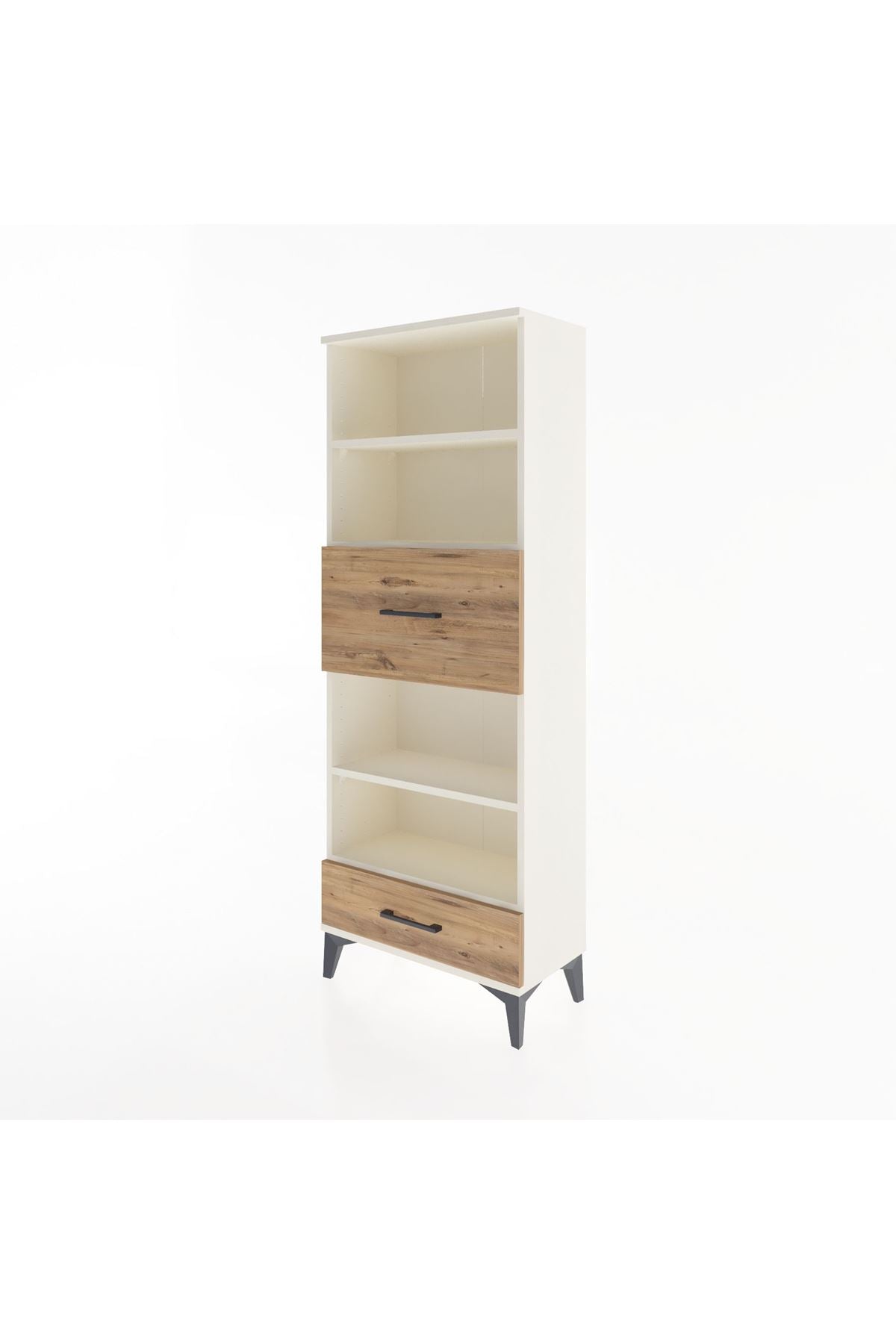 Arges Dolap 4 Raflı 2 Çekmeceli 60x30x163 - S20M054V3A