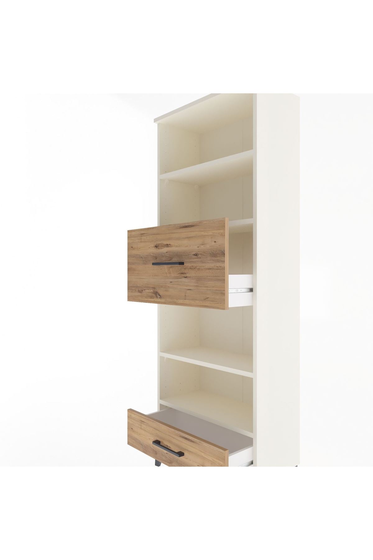 Arges Dolap 4 Raflı 2 Çekmeceli 60x30x163 - S20M054V3A
