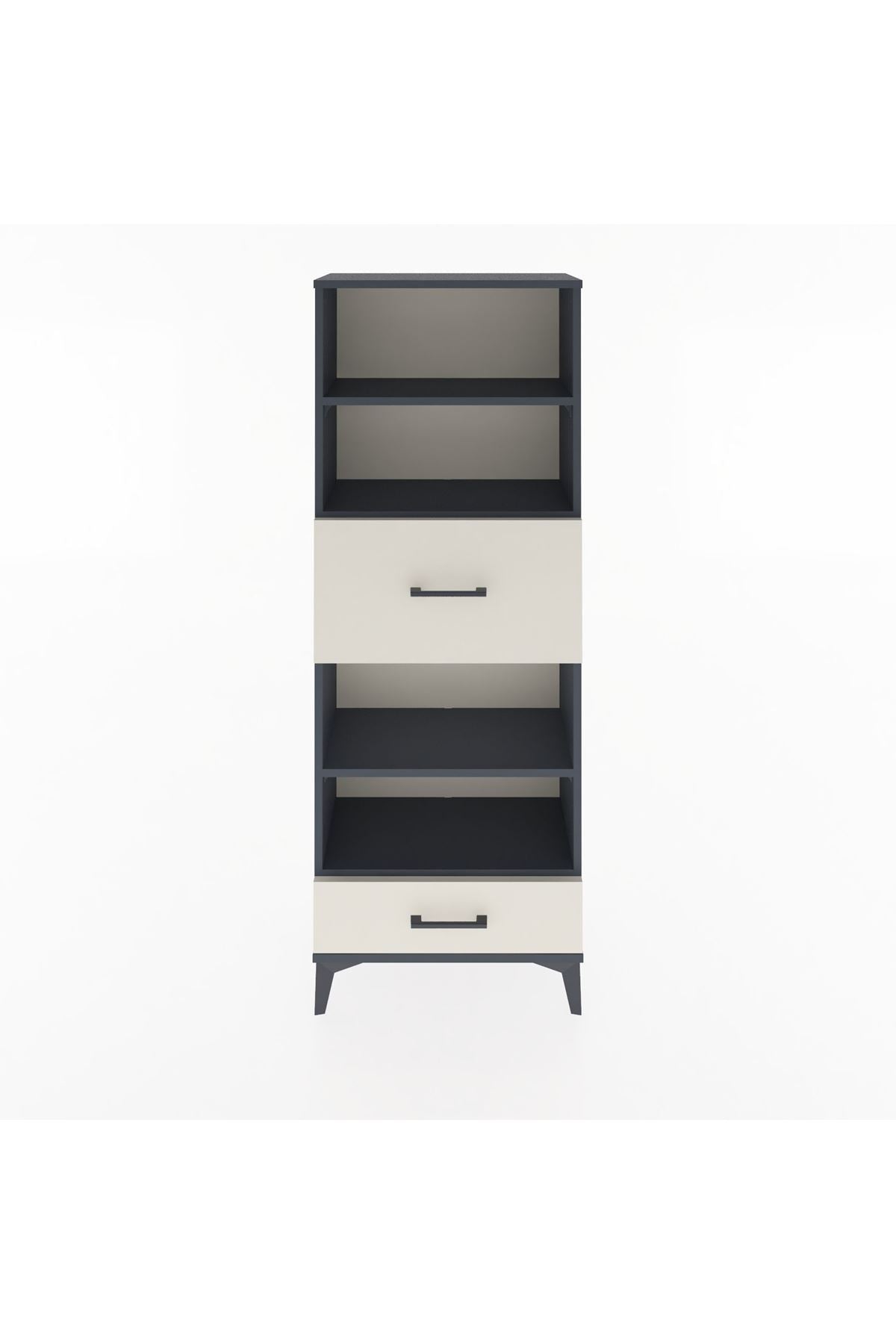 Arges Dolap 4 Raflı 2 Çekmeceli 60x30x163 - S20M054V4A