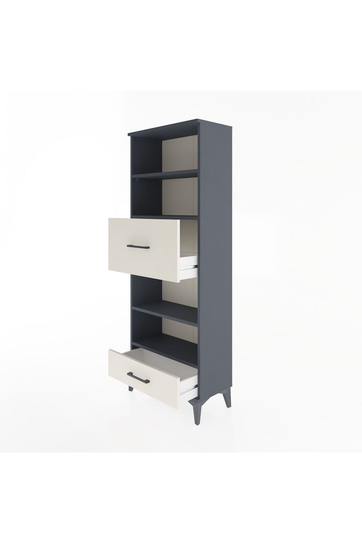 Arges Dolap 4 Raflı 2 Çekmeceli 60x30x163 - S20M054V4A