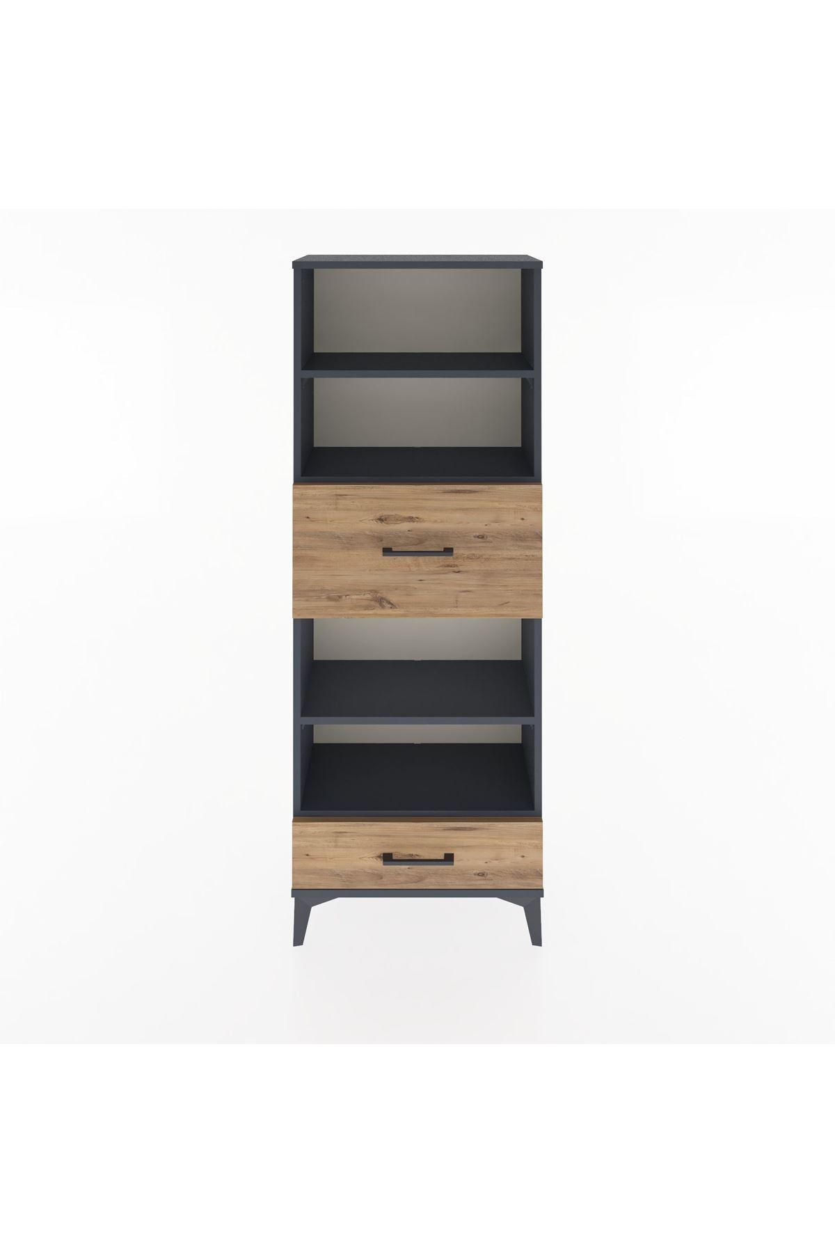 Arges Dolap 4 Raflı 2 Çekmeceli 60x30x163 - S20M054V6A