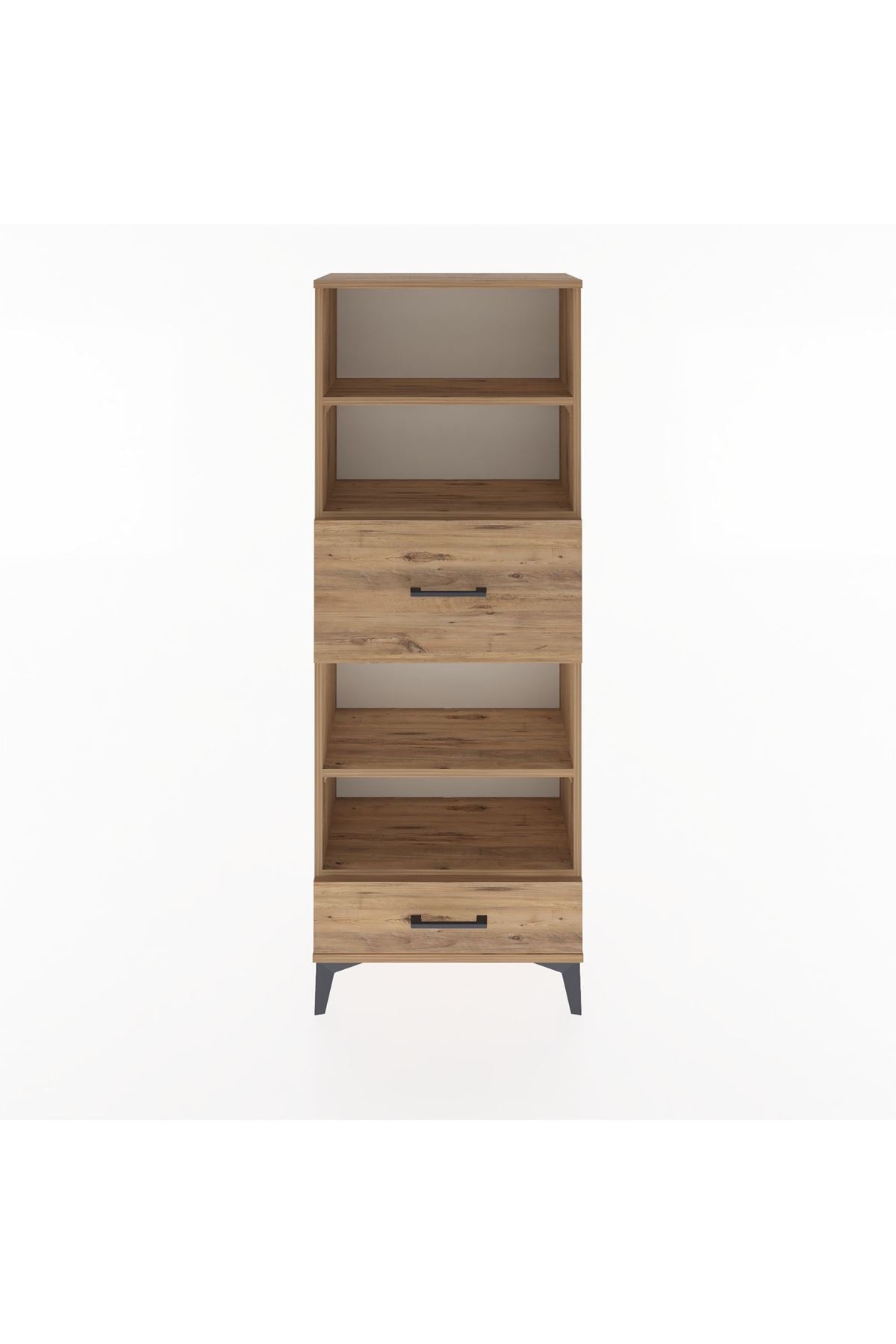 Arges Dolap 4 Raflı 2 Çekmeceli 60x30x163 - S20M054V9A