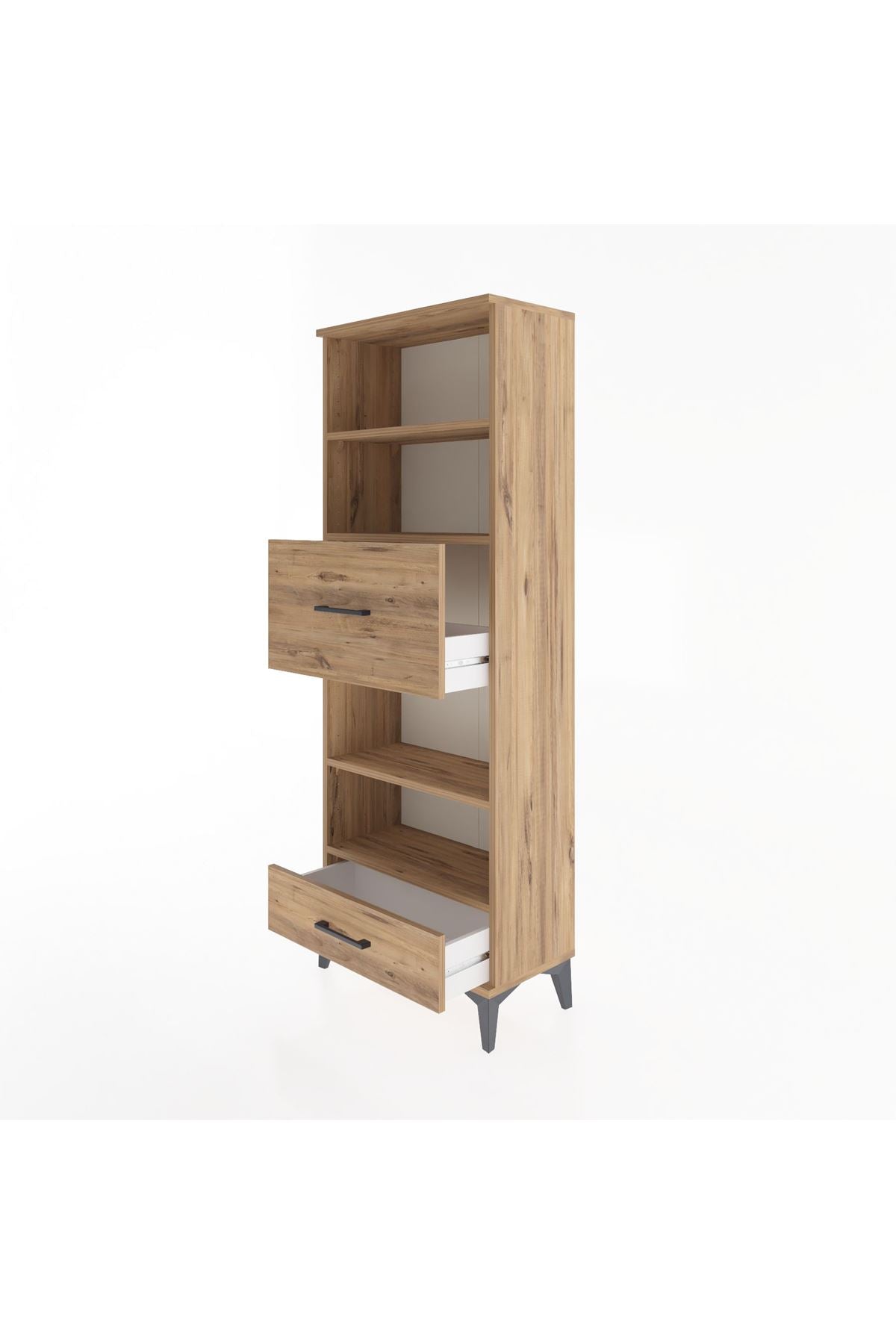 Arges Dolap 4 Raflı 2 Çekmeceli 60x30x163 - S20M054V9A