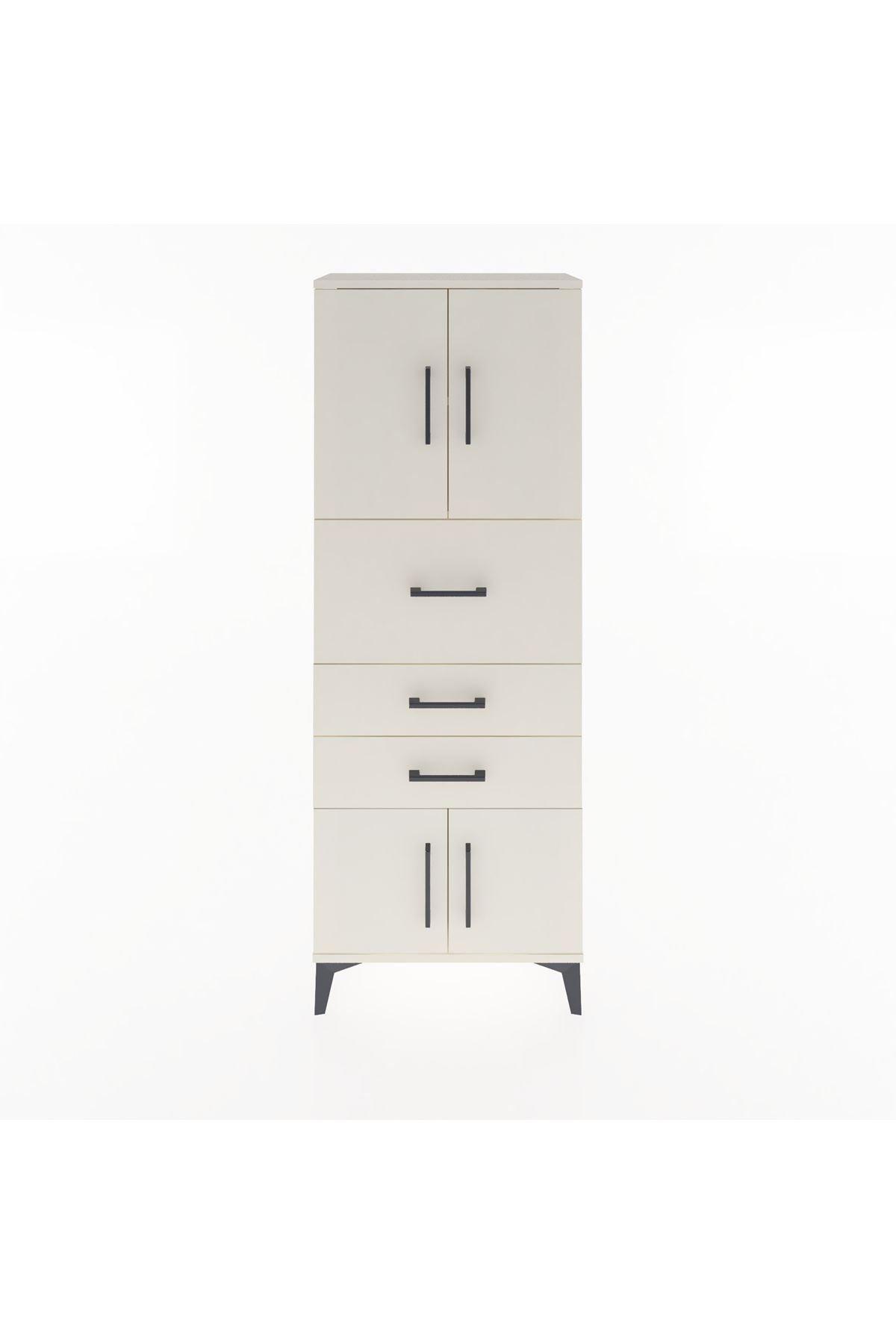Arges Dolap 2 Raflı 3 Çekmeceli 4 Kapaklı 60x30x163 - S20M055V1A