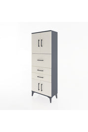 Arges Dolap 2 Raflı 3 Çekmeceli 4 Kapaklı 60x30x163 - S20M055V4A